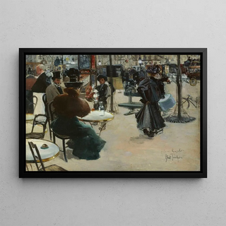 Louis AbelTruchet - Scne de rue dit aussi Terrasse dun caf.webp