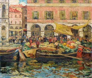 Le marché aux légumes à Venise - Louis Abel-Truchet — näkymä teoksesta