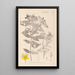 Ranskan kasvien herbarium Pl0116 - Louis Antoine Cusin — kehystetty taideteos seinällä