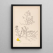 Ranskan kasvilajiston herbarium Pl0215 - Louis Antoine Cusin — kehystetty taideteos seinällä