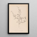 ranskalaisen kasvilajiston herbarium Pl0250 - Louis Antoine Cusin — kehystetty taideteos seinällä