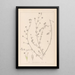 ranskalaisen kasvilajiston herbarium Pl0376 - Louis Antoine Cusin — kehystetty taideteos seinällä