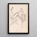 ranskalaisen kasvilajiston herbarium Pl0383 - Louis Antoine Cusin — kehystetty taideteos seinällä