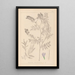 ranskalaisten kasvilajiston herbarium Pl0438 - Louis Antoine Cusin — kehystetty taideteos seinällä