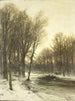 Vue de l'après-midi sur Snowy Woods - Louis Apol — näkymä teoksesta