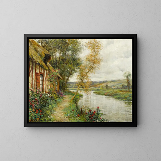 Louis Aston Knight - A cottage by a river Normandy.webp