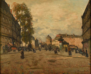 La place Saint-Michel, Pariisi - Louis Braquaval — näkymä teoksesta