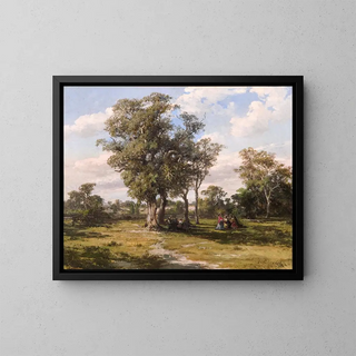 Parc de St Kilda - Louis Buvelot — kehystetty taideteos seinällä