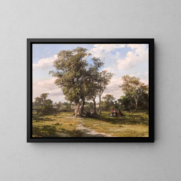 Parc de St Kilda - Louis Buvelot — kehystetty taideteos seinällä