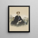 Portrait de Maria Elisabeth Adolphine Waller-Schill - Louis Chantal — kehystetty taideteos seinällä