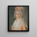 Marguerite Viger épouse de Pierre Berthelet - Louis Dulongpré — kehystetty taideteos seinällä