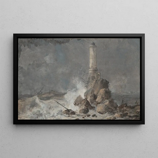 Louis Gabriel Moreau - The Lighthouse Le Grand Phare.webp