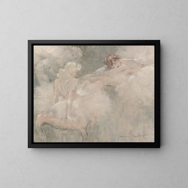 Attitudes - Louis Icart — kehystetty taideteos seinällä