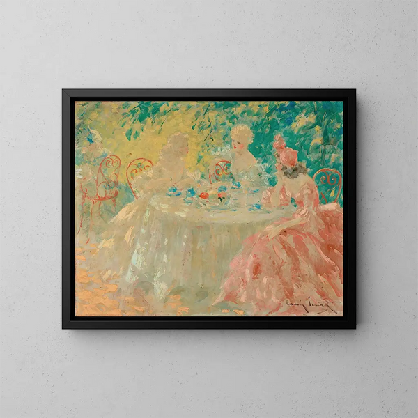 Fin de déjeuner - Louis Icart — kehystetty taideteos seinällä