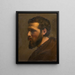 Autoportrait de profil - Louis Janmot — kehystetty taideteos seinällä