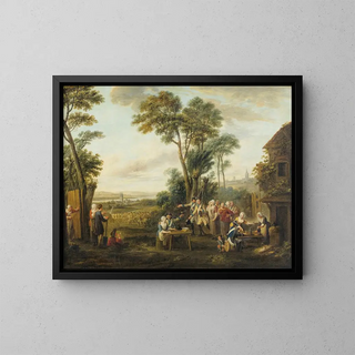 Le départ des conscrits - Louis Joseph Watteau — kehystetty taideteos seinällä