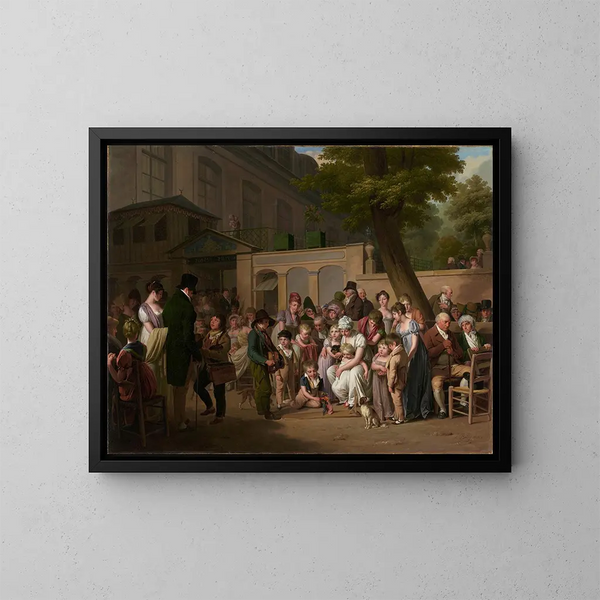 Entrée du Jardin Turc - Louis Léopold Boilly — kehystetty taideteos seinällä