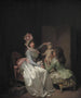 Garnissant la statuette de Cupidon - Louis Léopold Boilly — näkymä teoksesta