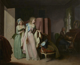 La visite rendue - Louis Léopold Boilly — näkymä teoksesta