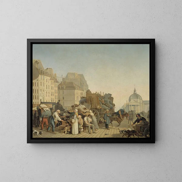 Les Déménagements - Louis Léopold Boilly — kehystetty taideteos seinällä
