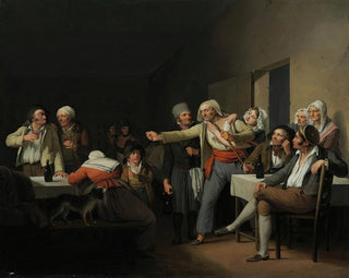 "Les hommes se disputent" - Louis Léopold Boilly — näkymä teoksesta