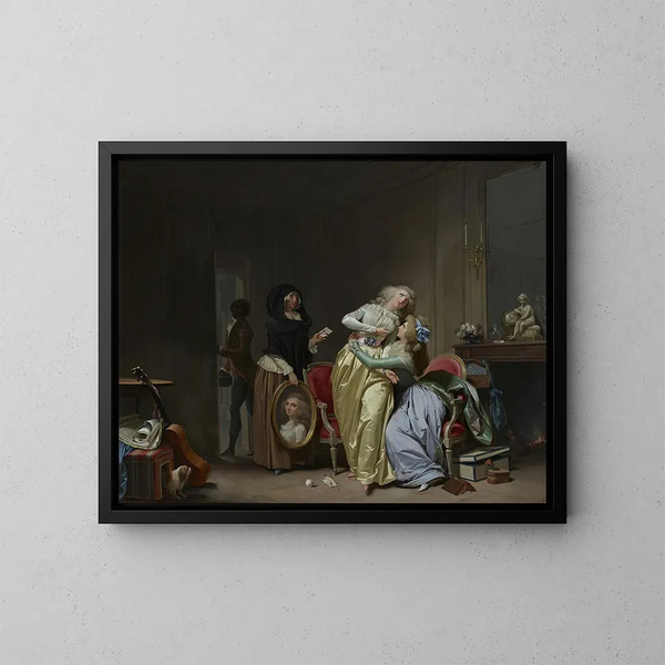 Les Malheurs de l'amour - Louis Léopold Boilly — kehystetty taideteos seinällä