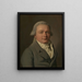 Portrait d'un homme - Louis Léopold Boilly — kehystetty taideteos seinällä