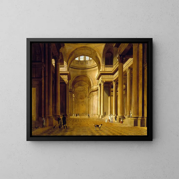 Vue intérieure du Panthéon - Louis Léopold Boilly — kehystetty taideteos seinällä