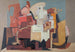 Le Lecteur - Louis Marcoussis — näkymä teoksesta