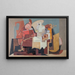 Le Lecteur - Louis Marcoussis — kehystetty taideteos seinällä