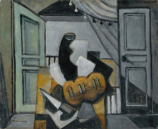 Louis Marcoussis - Nature Morte Au Pain Et Au Couteau.webp