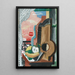Nature morte devant la Fenêtre - Louis Marcoussis — kehystetty taideteos seinällä
