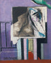 Nature morte devant le balcon - Louis Marcoussis — näkymä teoksesta