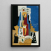 Nature morte As de Pique - Louis Marcoussis — kehystetty taideteos seinällä