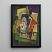 Nature morte As de Trèfle - Louis Marcoussis — kehystetty taideteos seinällä