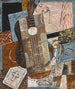 Luontoaiheinen still life kitaran kanssa - Louis Marcoussis — näkymä teoksesta
