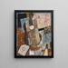 Luontoaiheinen still life kitaran kanssa - Louis Marcoussis — kehystetty taideteos seinällä