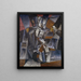 Le Musicien - Louis Marcoussis — kehystetty taideteos seinällä