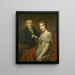 Hendrik Arend van den Brink 1783-1852 et son épouse Lucretia Johanna van de Poll 1790-1850 - Louis Moritz — kehystetty taideteos seinällä