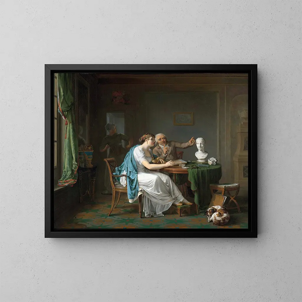 La leçon de dessin - Louis Moritz — kehystetty taideteos seinällä