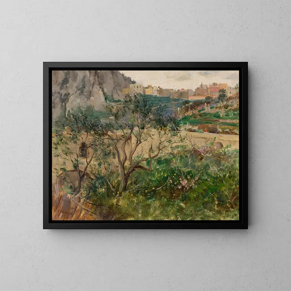 Vue de Capri - Louis Ritter — kehystetty taideteos seinällä