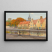 Quai à Bruges - Louis Titz — kehystetty taideteos seinällä