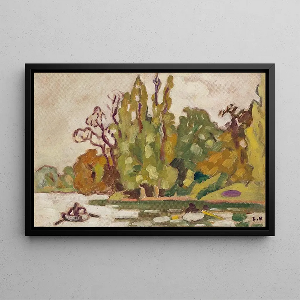 Puuta Bois de Boulogne - Louis Valtat — kehystetty taideteos seinällä