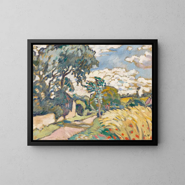 La maison au bord de la route en Normandie - Louis Valtat — kehystetty taideteos seinällä