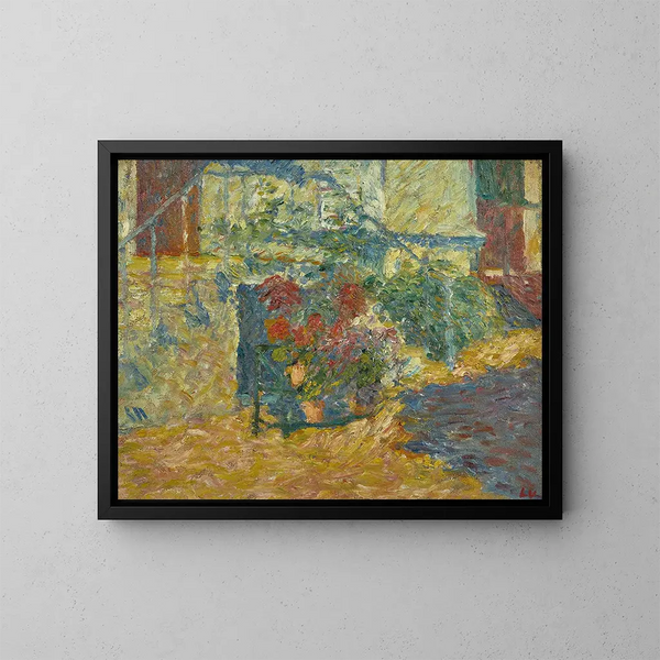 Le perron fleuri à Versailles - Louis Valtat — kehystetty taideteos seinällä