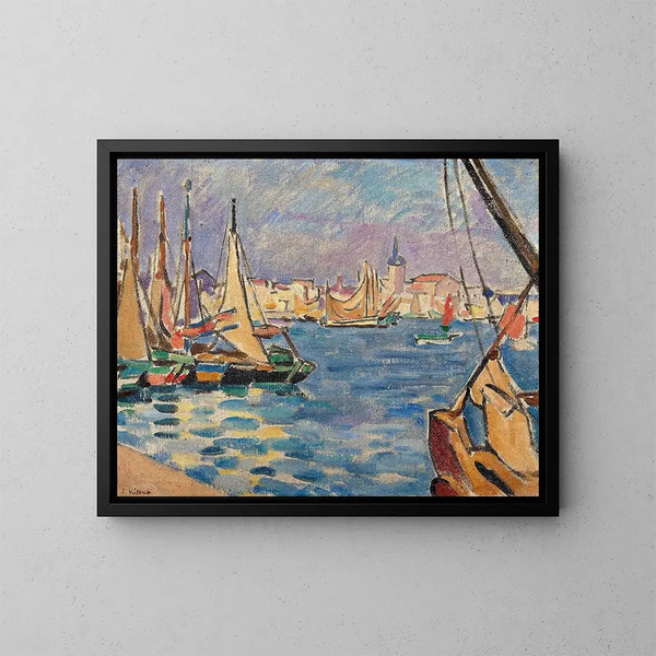 Les Sables-d'Olonne - Louis Valtat — kehystetty taideteos seinällä