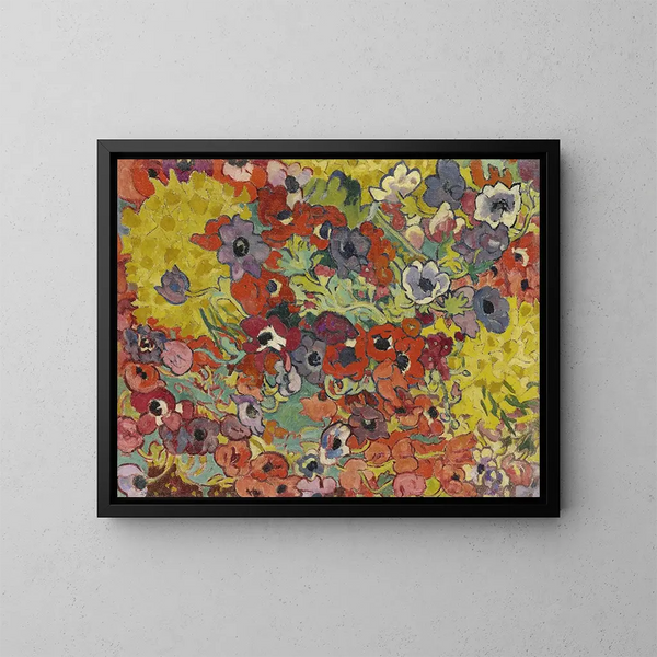 Parterre de fleurs - Louis Valtat — kehystetty taideteos seinällä