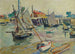 Voiliers au port, marée basse, Ouistreham - Louis Valtat — näkymä teoksesta