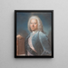 Un portrait présumé du marquis Henri Camille De Beringhen - Louis Vigée — kehystetty taideteos seinällä