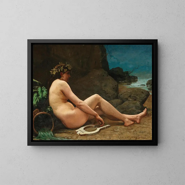 Yksi hyvästien allegoria - Louis Welden Hawkins — kehystetty taideteos seinällä